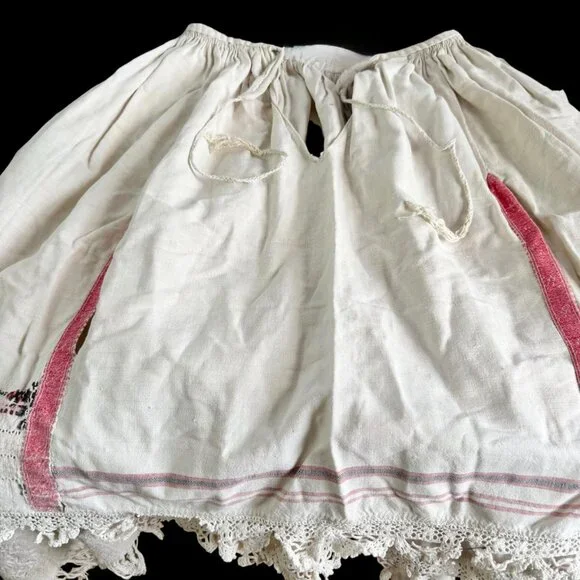 Romanian Homespun Linen Handmade Folk Petticoat - Picture 5 of 16